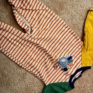 Vibrant striped romper one piece